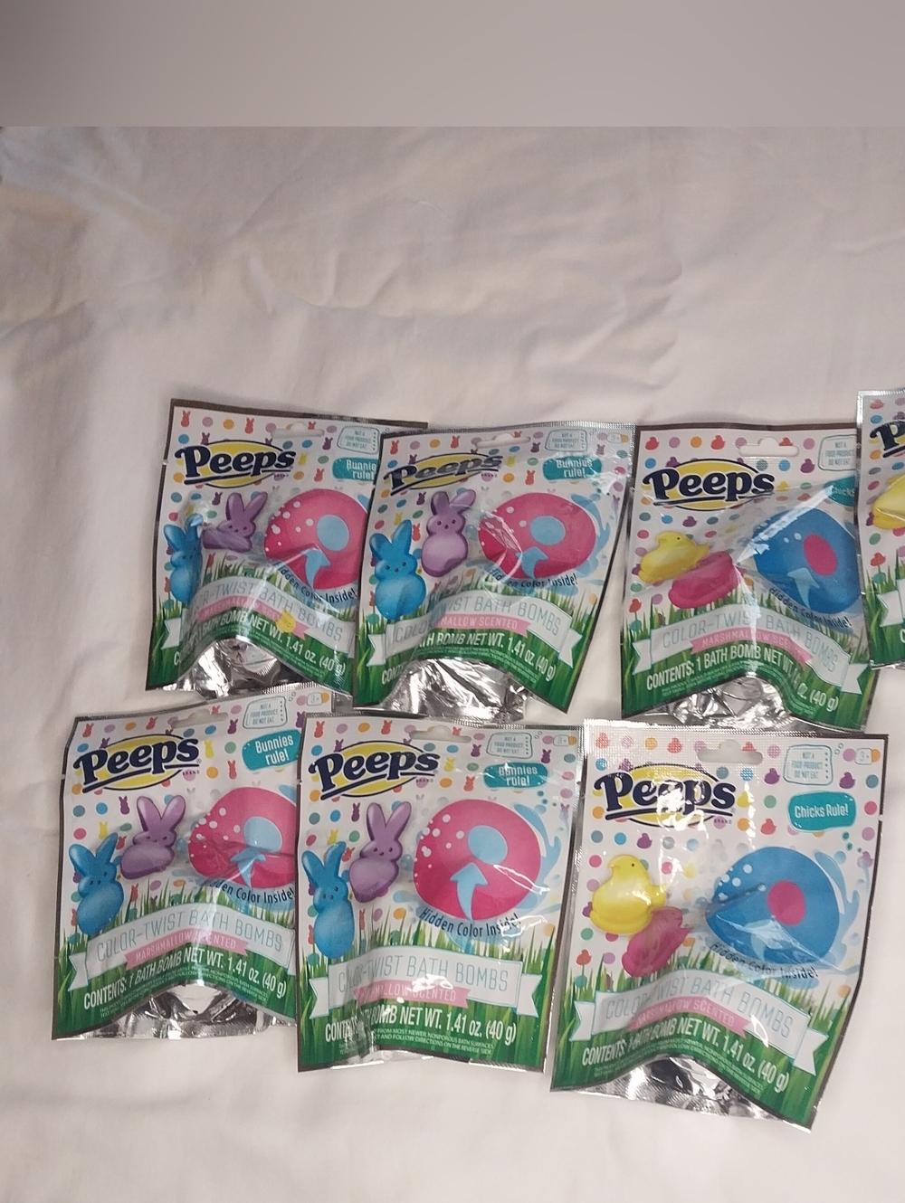 Peeps Color-Twist Marshmallow Scented Bath Bombs